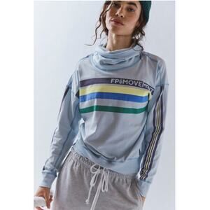 Free People Long Shot Mock Neck Small